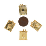 Exquisite Rectangular Multi-Element Pendant-DIY Jewelry Making Accessories   15x21mm