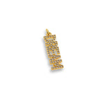 Shiny Micropavé DREAM Pendant-DIY Jewelry Making Accessories   23x7mm