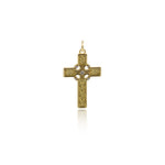 Shiny Cross Zircon Pendant-DIY Jewelry Making Accessories    17x27mm