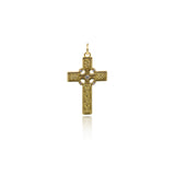 Shiny Cross Zircon Pendant-DIY Jewelry Making Accessories    17x27mm