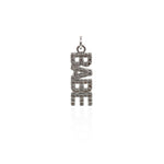 Shiny Micropavé BABE Pendant-DIY Jewelry Making Accessories   6.5x20mm