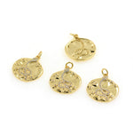 Shiny Round Snake Zircon Pendant-DIY Jewelry Making Accessories   20x23mm