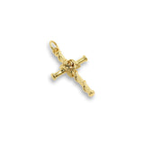 Shiny Cross Rose Pendant-DIY Jewelry Making Accessories   15x26mm