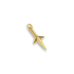 Shiny Minimalist Dagger Pendant-DIY Jewelry Making Accessories   9x22mm