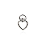 Shiny Minimalist Heart Shaped Lobster Clasp-DIY Jewelry Making Accessories   29x20x3mm