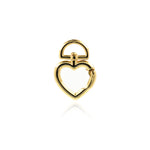 Shiny Minimalist Heart Shaped Lobster Clasp-DIY Jewelry Making Accessories   29x20x3mm