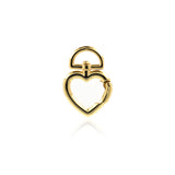 Shiny Minimalist Heart Shaped Lobster Clasp-DIY Jewelry Making Accessories   29x20x3mm