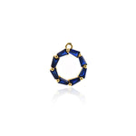 Shiny Ring Zircon Pendant-DIY Jewelry Making Accessories   12x10x2.8mm