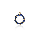 Shiny Ring Zircon Pendant-DIY Jewelry Making Accessories   12x10x2.8mm