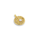 Shiny Round Evil Eye Pendant-DIY Jewelry Making Accessory   30x24x3mm