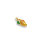 Shiny Enamel Mango Pendant-DIY Jewelry Making Accessories   18x8x6mm
