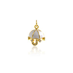 Shiny Enamel Umbrella Pendant-DIY Jewelry Making Accessories   16x13x7mm
