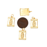 Shiny Geometric Madonna Pendant-DIY Jewelry Making Accessories   12.5x18mm