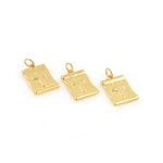 Shiny Geometric Cross Pendant-DIY Jewelry Making Accessories   12.5x18mm