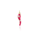 Shiny Enamel Star Pepper Pendant-DIY Jewelry Making Accessories   6x27mm