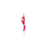 Shiny Enamel Star Pepper Pendant-DIY Jewelry Making Accessories   6x27mm