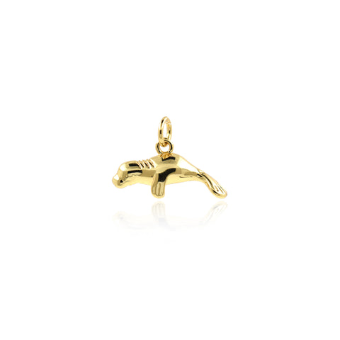 Shiny Minimalist Sea Lion Pendant-DIY Jewelry Making Accessories   20x10mm