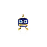 Shiny Enamel Monster Pendant-DIY Jewelry Making Accessories   12x16mm