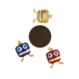 Shiny Enamel Monster Pendant-DIY Jewelry Making Accessories   12x16mm