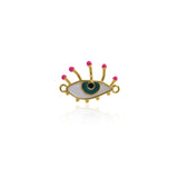 Shiny Enamel Eye Pendant-DIY Jewelry Making Accessories   19x13mm