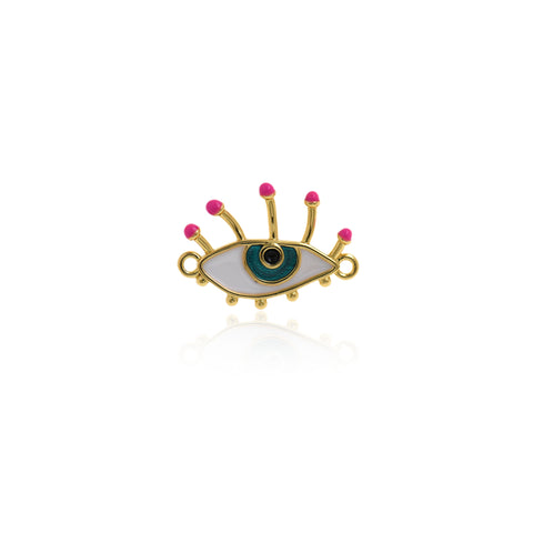Shiny Enamel Eye Pendant-DIY Jewelry Making Accessories   19x13mm