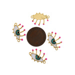 Shiny Enamel Eye Pendant-DIY Jewelry Making Accessories   19x13mm