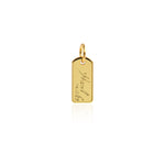 Shiny Minimalist Label Pendant-DIY Jewelry Making Accessories    5.5x12mm