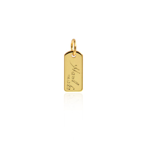 Shiny Minimalist Label Pendant-DIY Jewelry Making Accessories    5.5x12mm