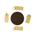 Shiny Minimalist Label Pendant-DIY Jewelry Making Accessories    5.5x12mm