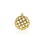 Shiny Round Hollow Pendant-DIY Jewelry Making Accessories   25.5mm