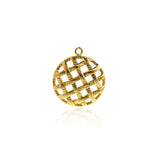 Shiny Round Hollow Pendant-DIY Jewelry Making Accessories   25.5mm