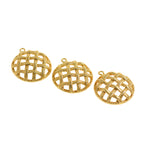 Shiny Round Hollow Pendant-DIY Jewelry Making Accessories   25.5mm