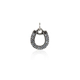Shiny Micropavé U Shape Pendant-DIY Jewelry Making Accessories   10.5x9mm