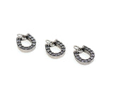 Shiny Micropavé U Shape Pendant-DIY Jewelry Making Accessories   10.5x9mm