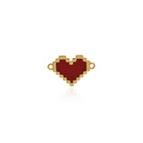 Shiny Enamel Heart Pendant-DIY Jewelry Making Accessories    16x10.5mm
