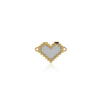 Shiny Enamel Heart Pendant-DIY Jewelry Making Accessories    16x10.5mm