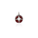 Shiny Enamel Copper Coin Pendant-DIY Jewelry Making Accessories    11.5mm