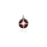 Shiny Enamel Copper Coin Pendant-DIY Jewelry Making Accessories    11.5mm