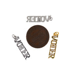 Shiny Micropavé VOIER Pendant-DIY Jewelry Making Accessories   22x5.5mm