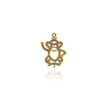 Shiny Micropavé Hollow Monkey Pendant-DIY Jewelry Making Accessories   22x15.5mm