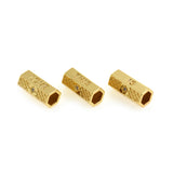 North Star on Hexagon Beads Loose Tube Spacers for Jewelry Making 21x10mm