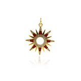 Shiny Micropavé Polaris Pendant-DIY Jewelry Making Accessories   24x21.5mm