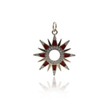 Shiny Micropavé Polaris Pendant-DIY Jewelry Making Accessories   24x21.5mm