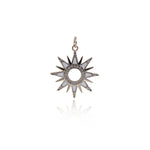 Shiny Micropavé Polaris Pendant-DIY Jewelry Making Accessories   24x21.5mm