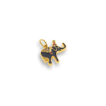 Shiny Enamel Elephant Pendant-DIY Jewelry Making Accessories   15x13mm