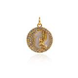 Shiny Enamel Angel Pendant-DIY Jewelry Making Accessories   16mm