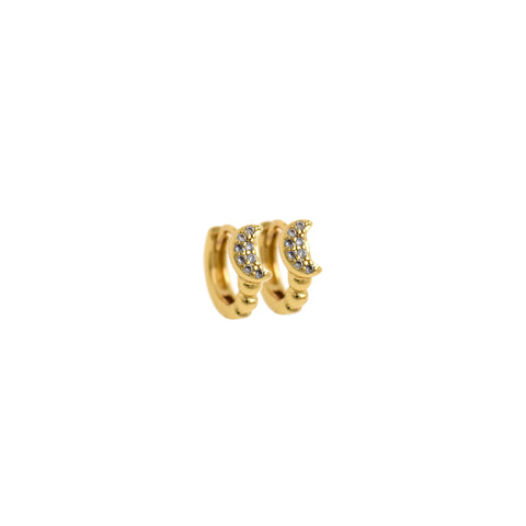 Crescent Earrings - Aesthetic Half Moon Round Earring - Gift For Women - Lightweight Earrings    10.5mm