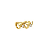 Love Earrings, Dainty Love Post Earrings,  Gift for her, Valentine's Day Gift, Gift for Love    16x14mm