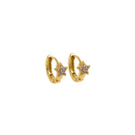 Minimalist •Gold Star Earrings• Perfect Gift for Her    10.5x5mm