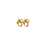 Dainty Heart Hoop Earrings, Wedding Jewelry, Wedding Earrings, Earrings Making, Heart Earrings    10x6mm